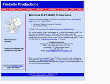 Tablet Screenshot of firebelleproductions.com